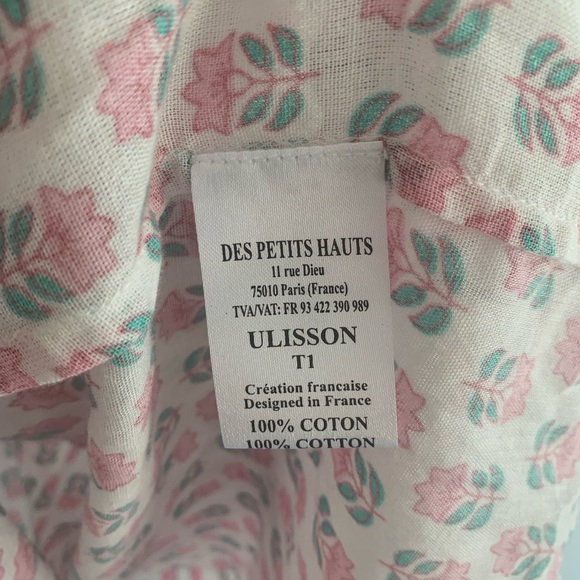 Des Petits Hauts cotton blouse t S - Picture 10 of 10